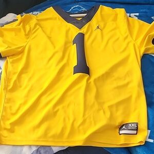 Jordan Yellow Football Jersey XXL